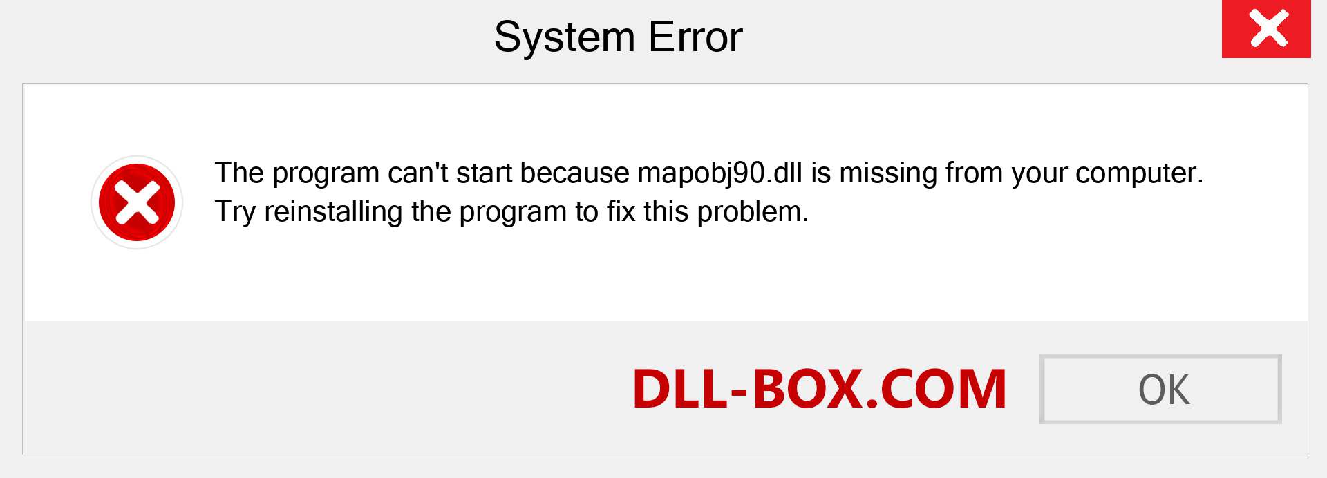  mapobj90.dll file is missing?. Download for Windows 7, 8, 10 - Fix  mapobj90 dll Missing Error on Windows, photos, images